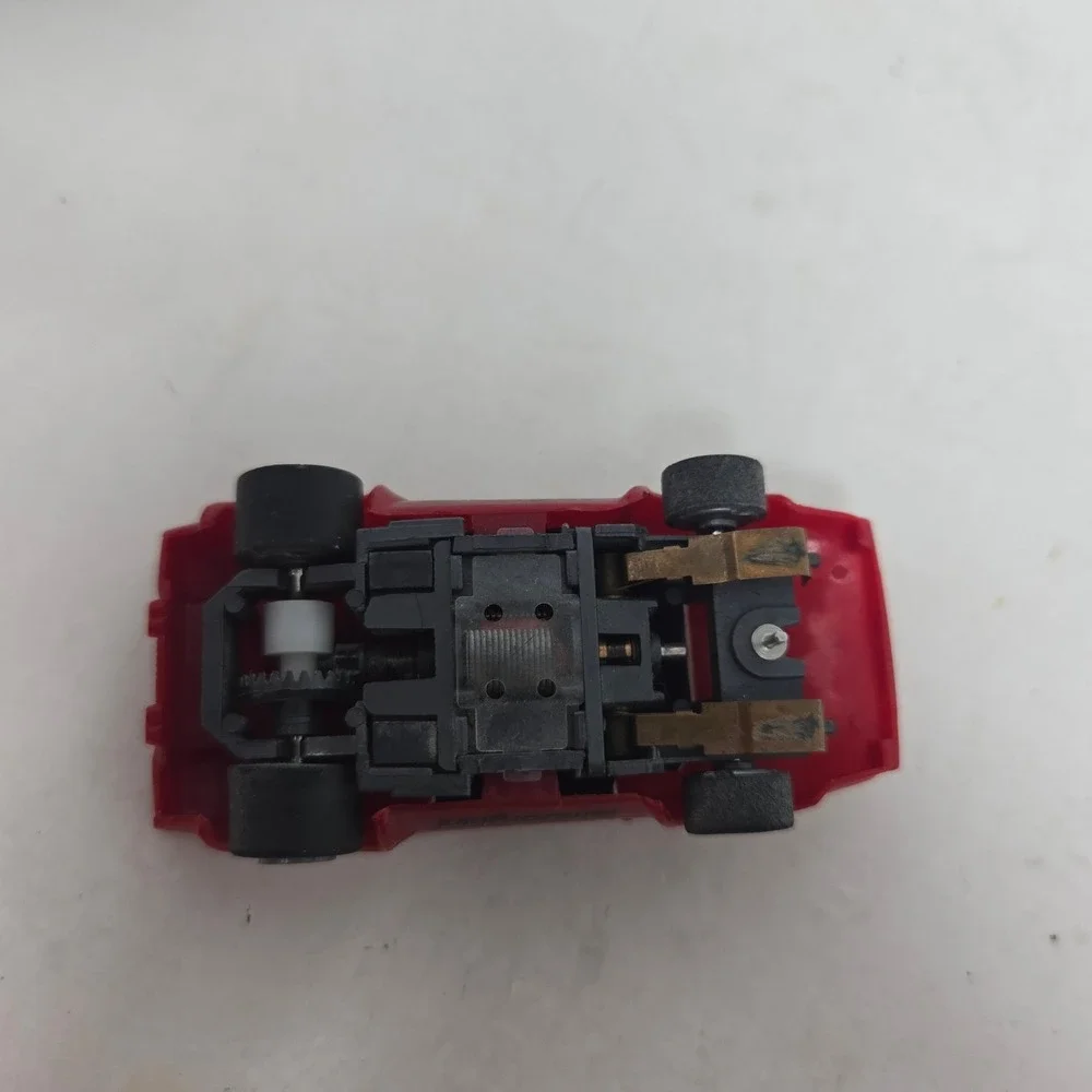 Vintage Tyco Slot Cars Lamborghini Countach Red Blue HO Scale with Controller